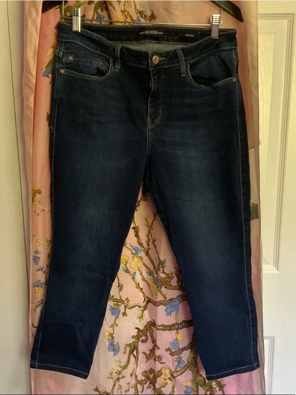 GUESS Women's Dark Indigo Ankle Jeans